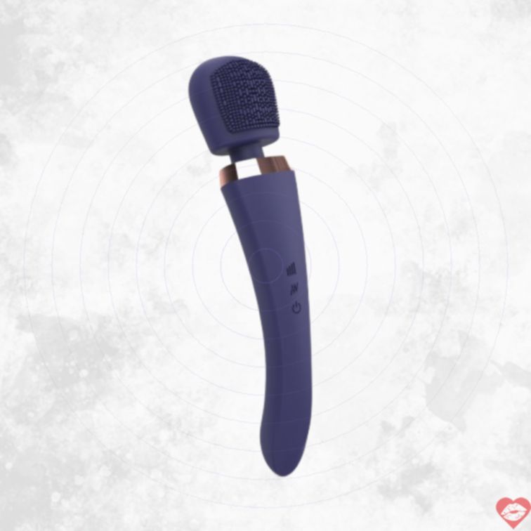 Massage Que Love to Love Brush Crush Xanh Tím 25cm 