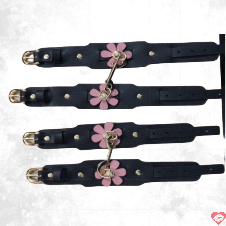 MT Bondage Set Đen Hoa Khóa BDSM Cao Cấp Gợi Cảm 
