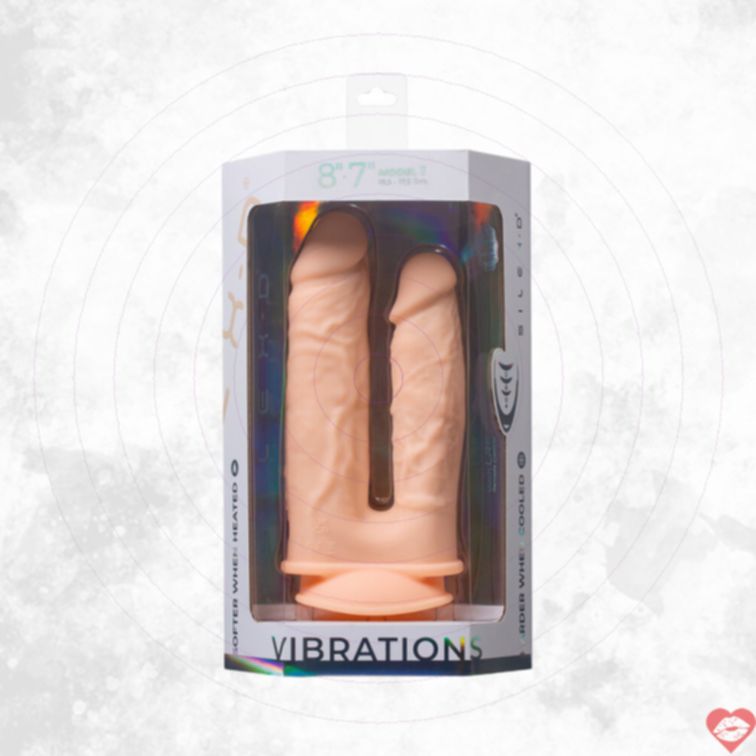 SILEX-D Dildo Rung Kép Double Penetration Mềm Mại 