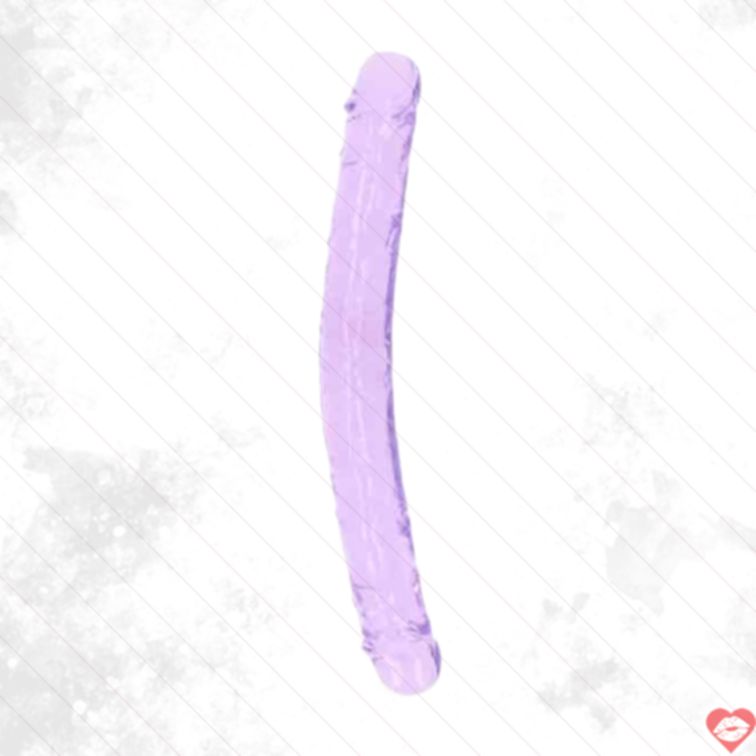 Double Dildo Shots Realrock 34cm Tím Chia Sẻ Hỏa Nồng 