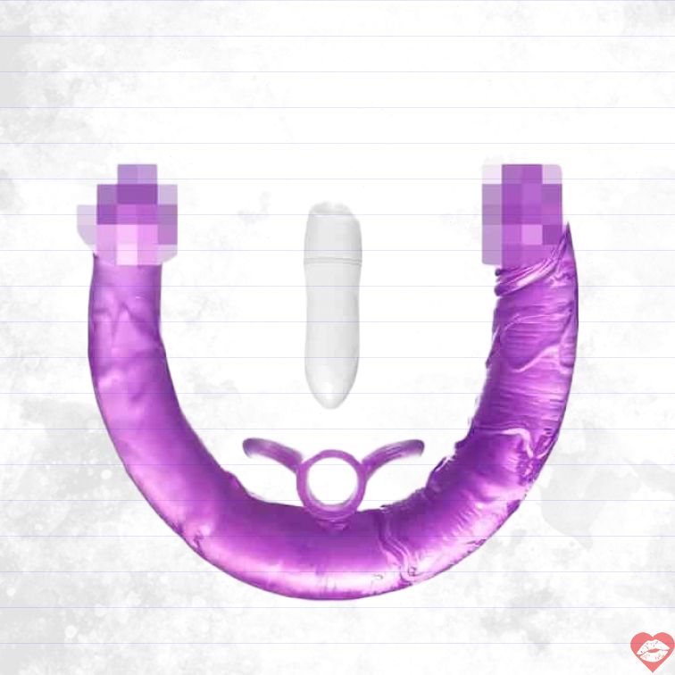 Dildo Đôi Rung Tím Toyfa 35cm Dài Khủng Thăng Hoa 