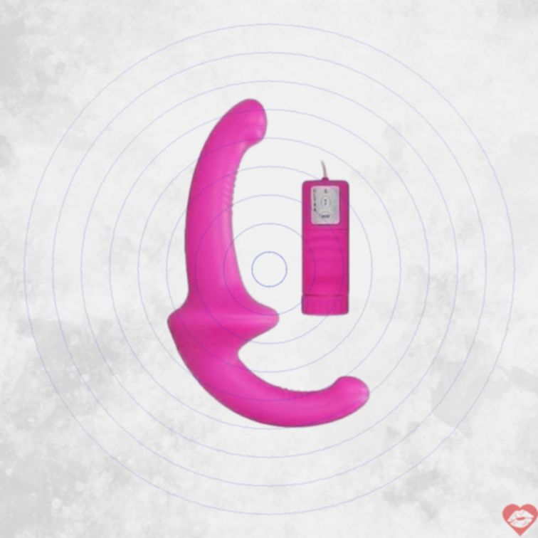 Strapon Strapless Shots Hồng Remote Rung Đỉnh 