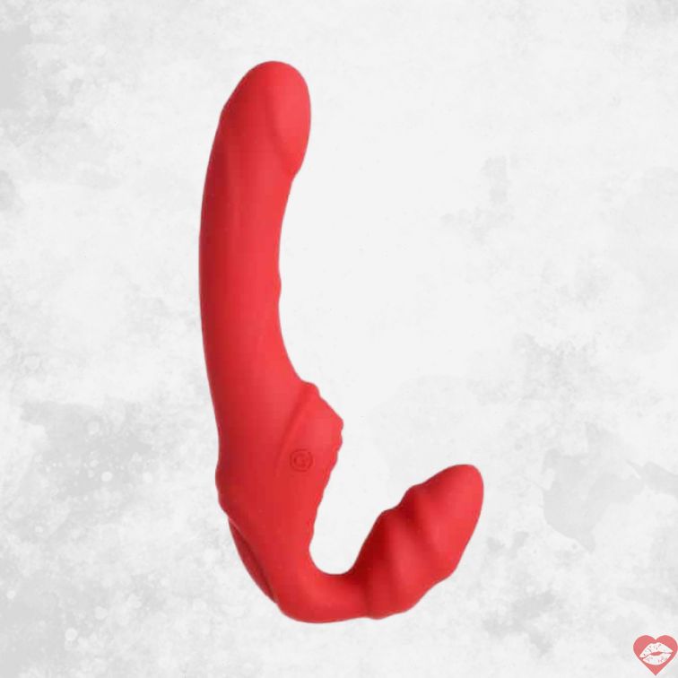 Strapon Toyfa Đen Đỏ 35cm Rung Mạnh Bạo Lực Địu 