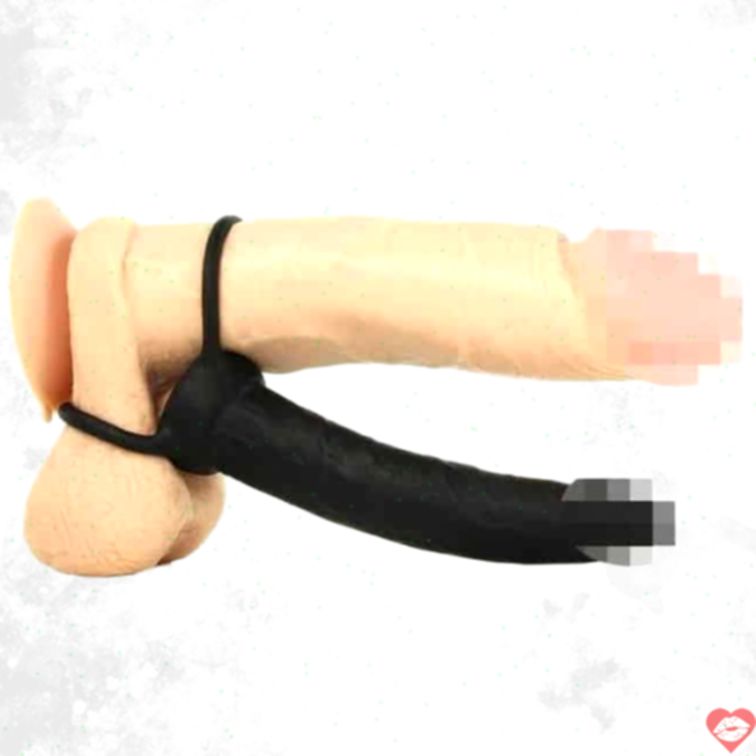 Double Rider CalExotics Silicon Đen 14cm Đôi Điên Rồ 