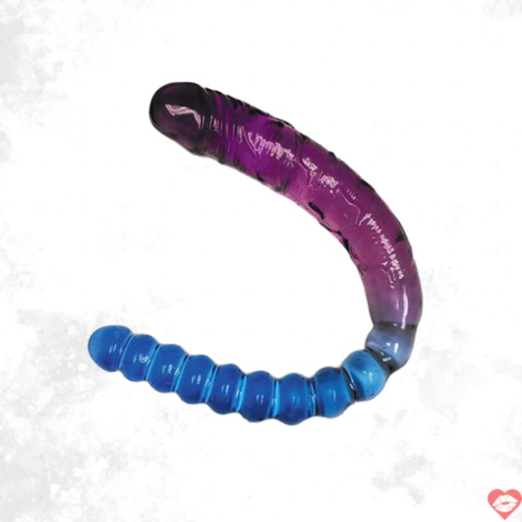 Jelly Icon Đầu Đôi 43cm Xanh Tím 