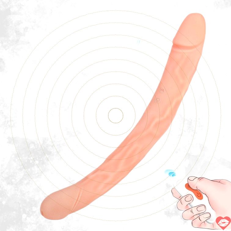 Dildo Rung Đôi 30cm Cong Thực Tế Nứng Tột 