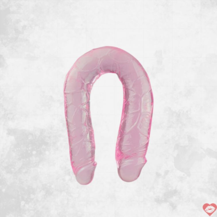 Jelly Soft Dildo Đôi Cong Thật Dài Sâu 