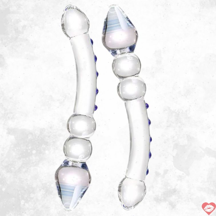 Glass Dildo Đôi Mông 20cm Trơn Bền Kích Tuyến 