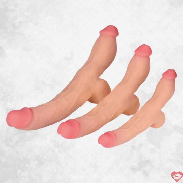 Double Dildo 15Inch Dày Linh Hoạt Thực Tế Song Hành 