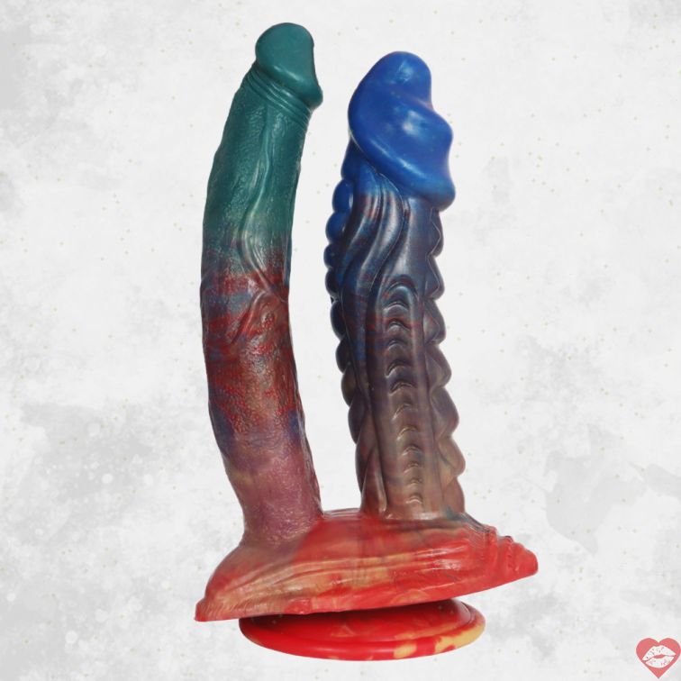 Dildo Quái Vật 23cm Đâm Đôi Fantasy Đa Năng 