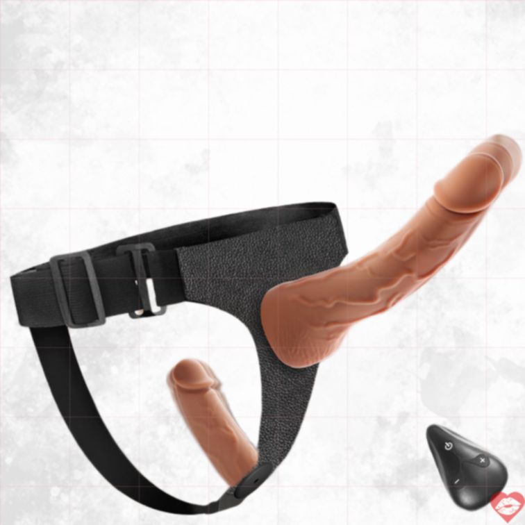 Double Dildo Đeo Rung 2025 Co Giãn 