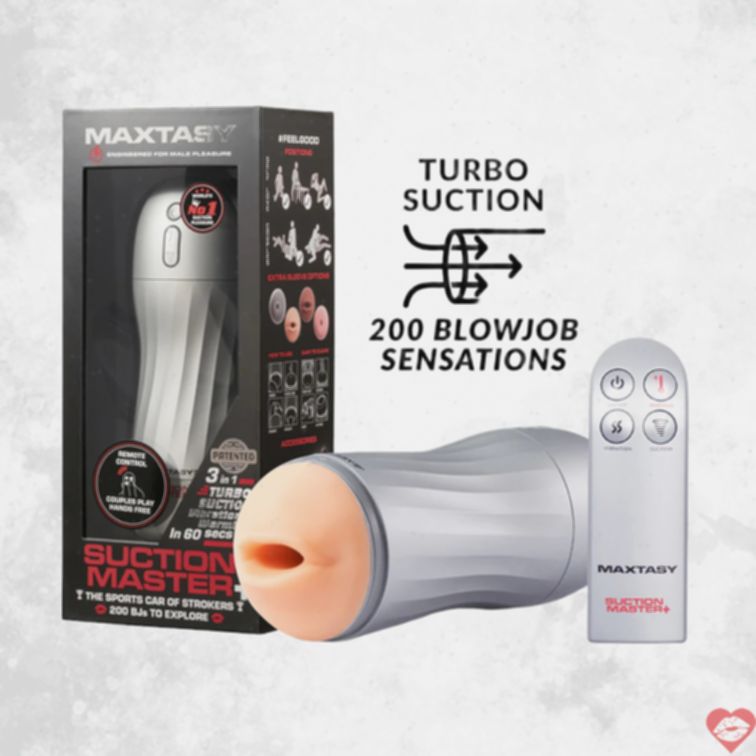 Maxtasy Remote Hút Mạnh Suction Master Tự Do Sướng 