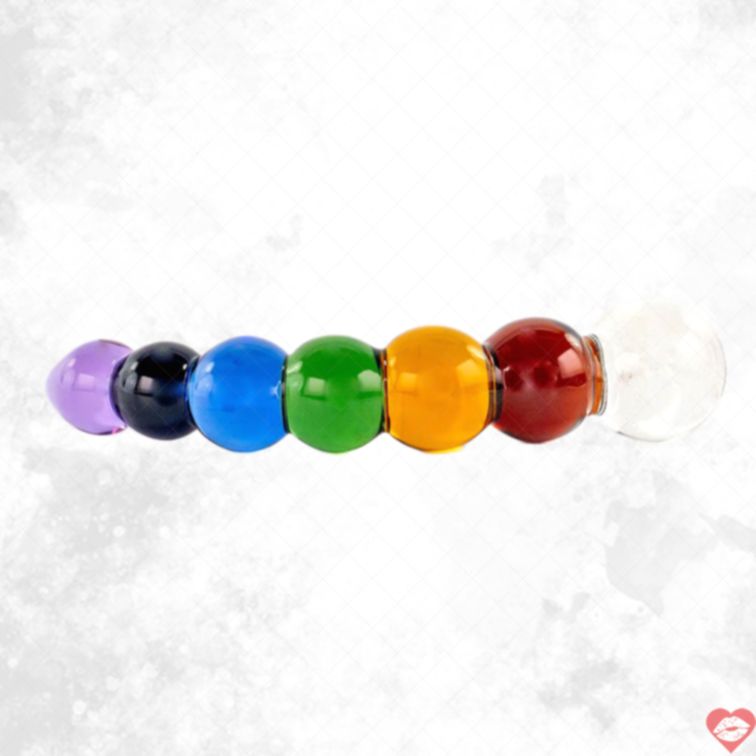 Crystal Delights Bubble Dildo Cầu Vồng Bong Bóng 