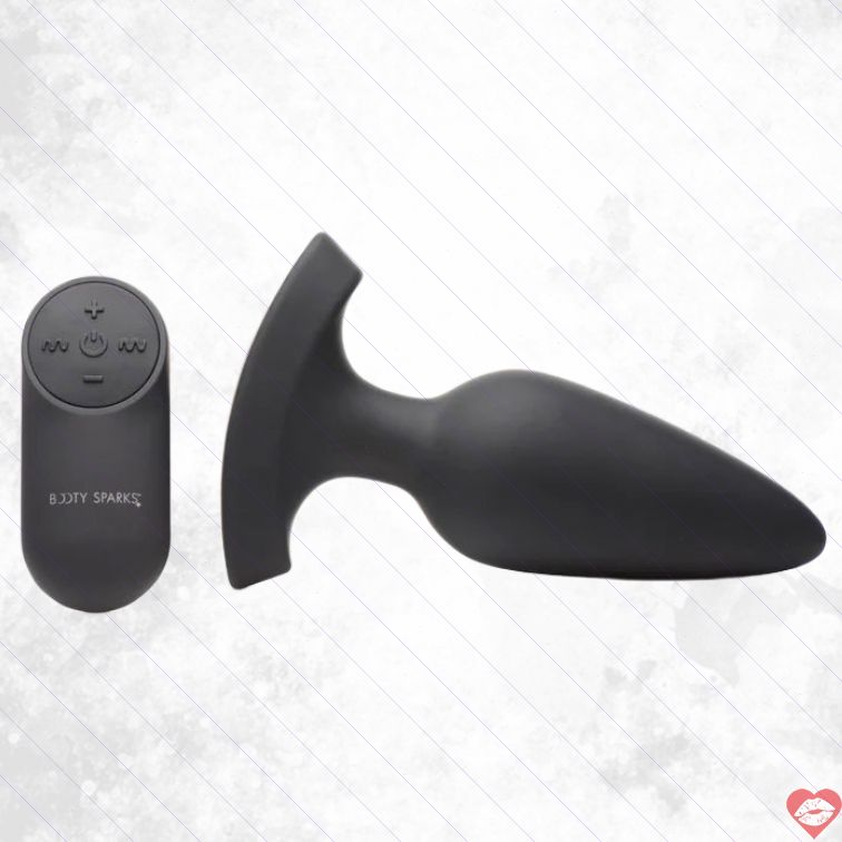 Booty Sparks Plug Tim Laser Rung Remote Lấp Lánh 