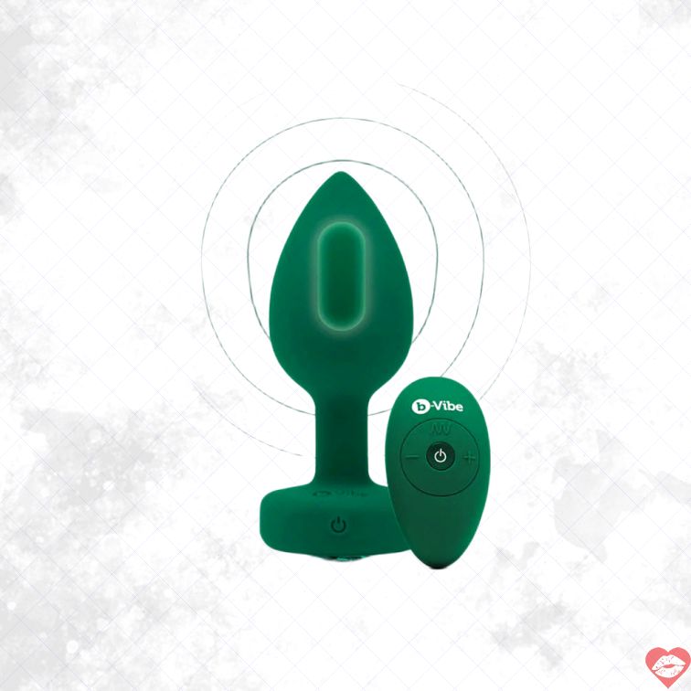 b-Vibe Jewel Plug Kim Cương Rung Remote Lộng Lẫy 