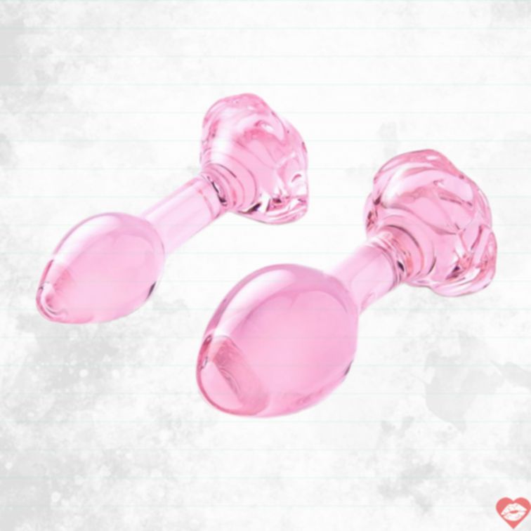 b-Vibe Pink Roses Nút Kính Hậu Sang Chảnh Thỏa Mãn 