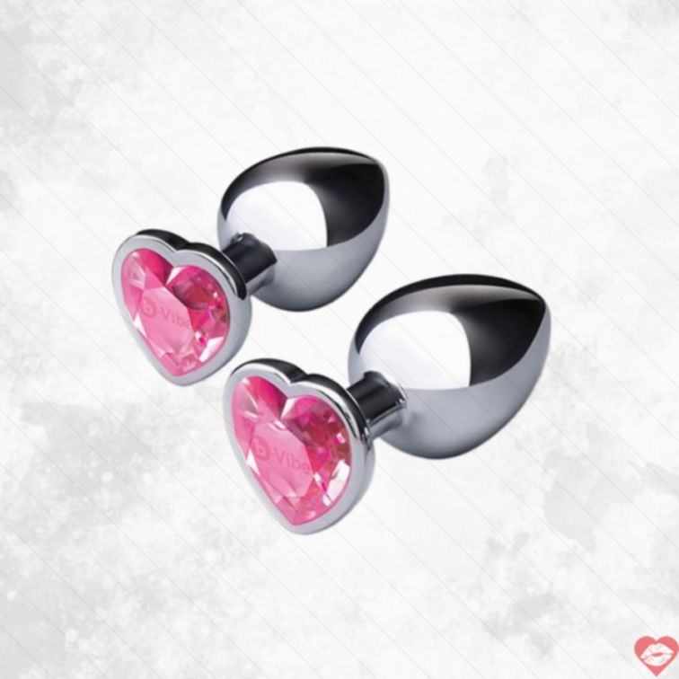B-Vibe Jewel Heart Metal Huấn Luyện Sang Trọng 