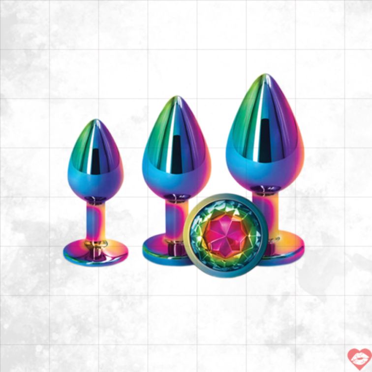 Kit Plug Rainbow Gem Huấn Luyện Anal Đa Màu Hot 