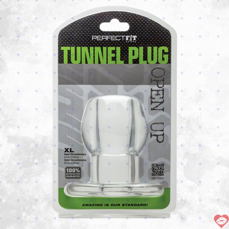 Tunnel Plug Perfect Fit XL trong suốt twist anal cuốn 