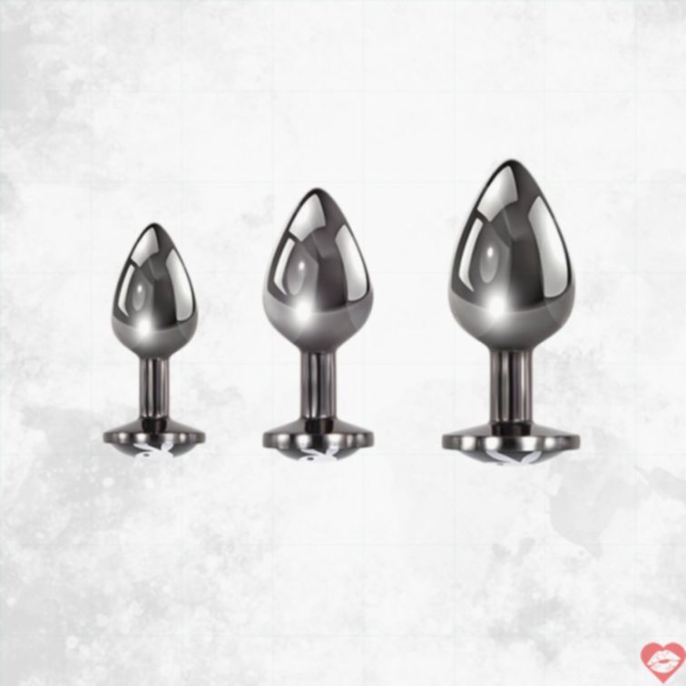 Playboy 3 Ways Plug Set Huấn Luyện Hậu Môn An Toàn 