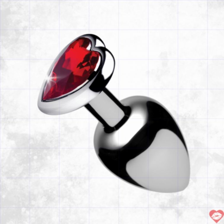 Plug Tim Đỏ Booty Sparks Lấp Lánh Anal Quyến Rũ 