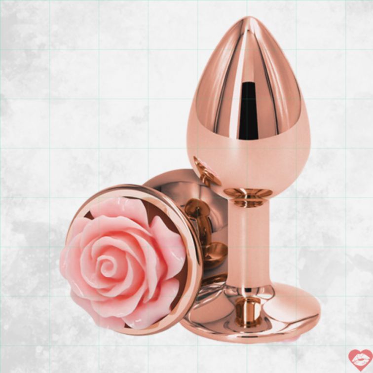 Plug Hậu Môn Hoa Nhôm Bóng Gợi Cảm Siêu Nhẹ 