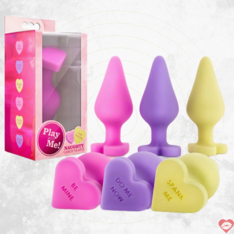 Blush Candy Hearts Butt Plug Vui Nhộn Phấn Khích 