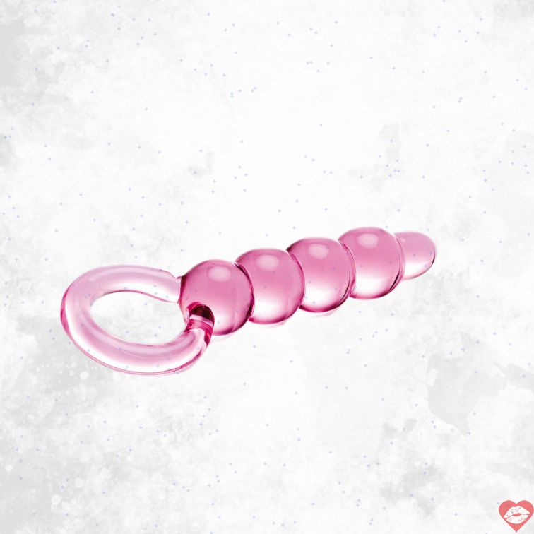 Sex Kitten Chuỗi Ngọc Kính Trái Lê Mịn Màng Hậu Môn 