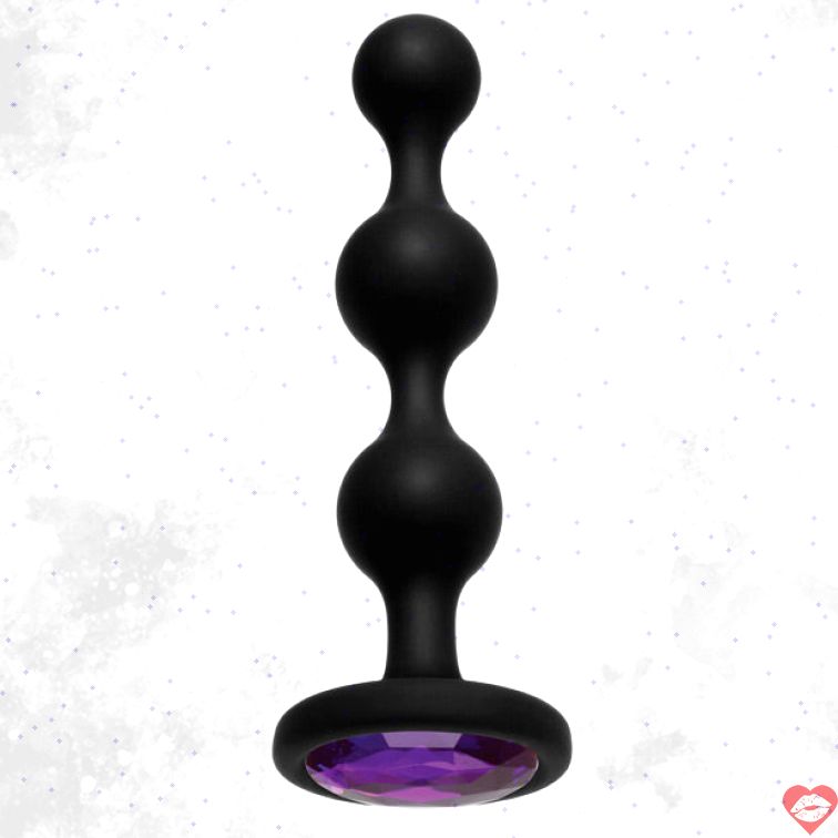 Booty Bling Beads Plug Silicone Lấp Lánh Thỏa Mãn 