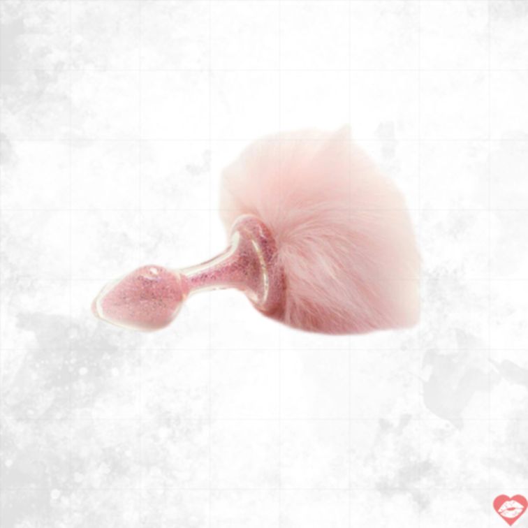 Crystal Bunny Tail Magnet Lấp Lánh Quyến Rũ 