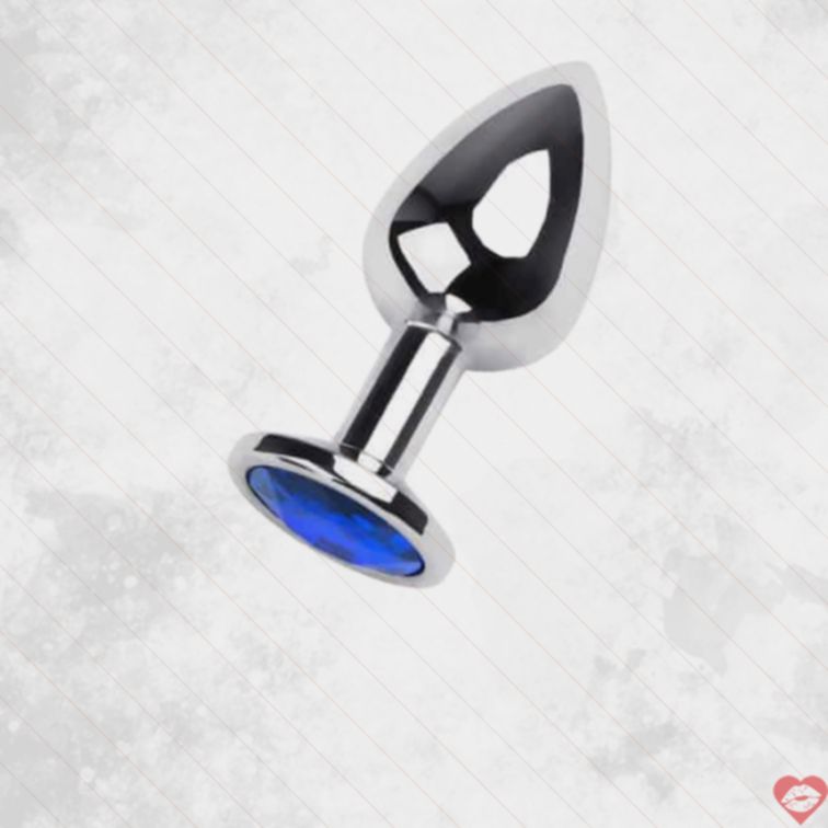 Toyfa Plug Metal Bạc Kim Cương Xanh 8cm Sang Trọng Quyến Rũ 