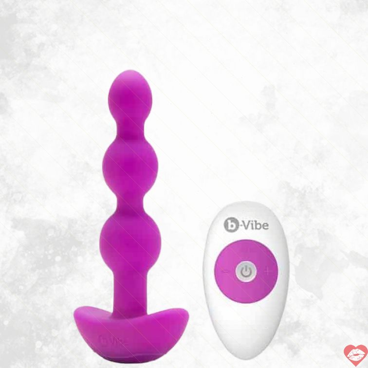 b-Vibe Plug Triplet Hồng Rung Remote Đam Mê 