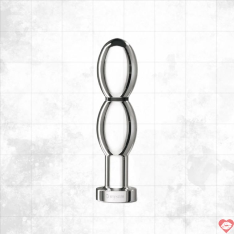 Mystim Othello Dildo E-Stim Bạc 14cm Đức 