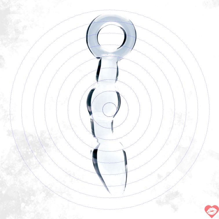 Clarity Glass Dildo Utopian Kính Anal 13cm 