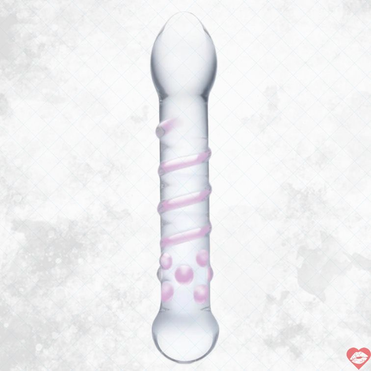 Glas Spiral Staircase Dildo Kính Xoắn Đôi Thú Vị 