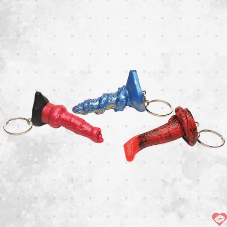 Creature Cocks Keychain Dildo Quái Vật Fantasy Vui Nhộn 