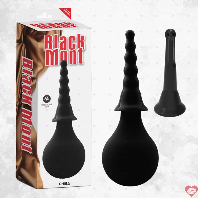 Black Mont Douche PVC Unisex Sạch Bong 