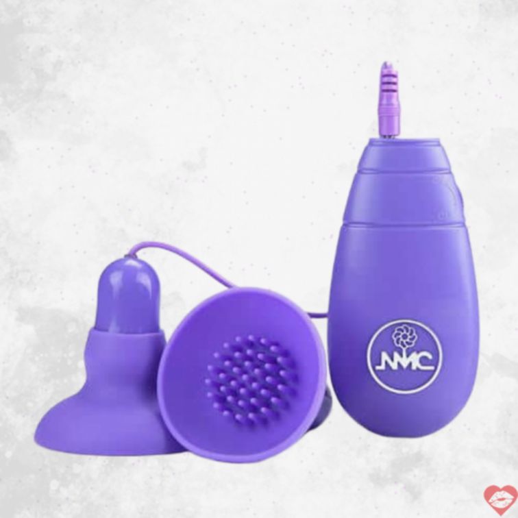 Nipple Clit Stimulator Tím Rung Điều Khiển Đôi Niềm Vui 