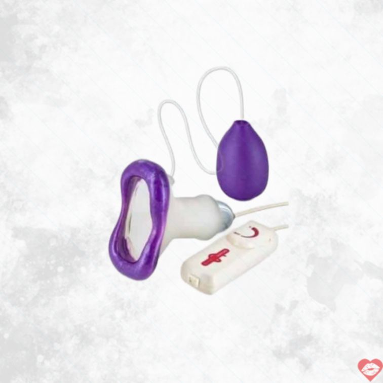 Clit Massager Tím Silicone Hút Rung Mạnh Kích Thích! 