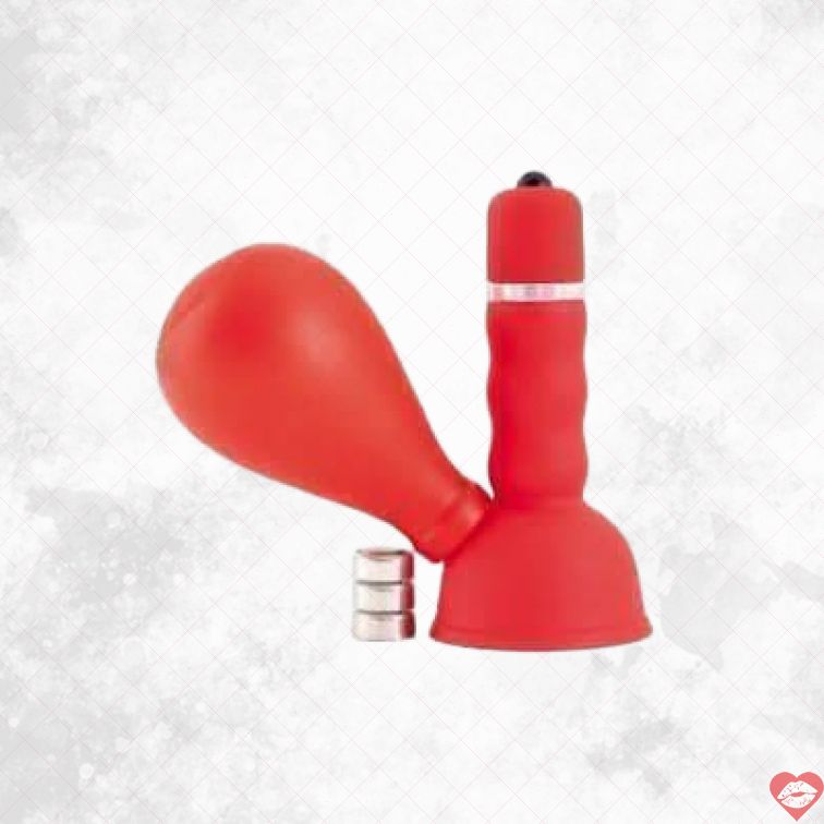 Toyfa Vibro Núm Vú Black Red ABS Bơm Mạnh Mẽ 