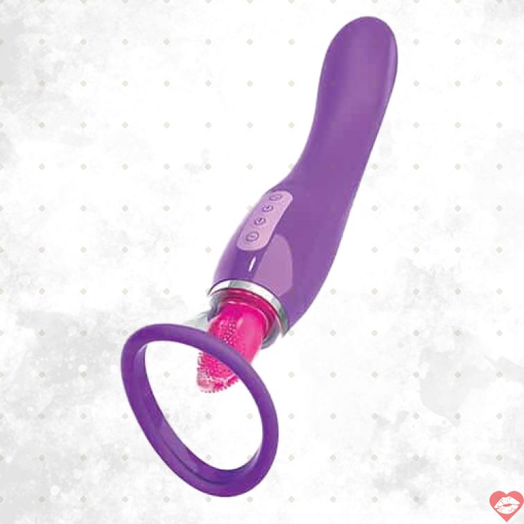 Dual PipeDream Fantasy Tím 25cm Bơm Lưỡi 