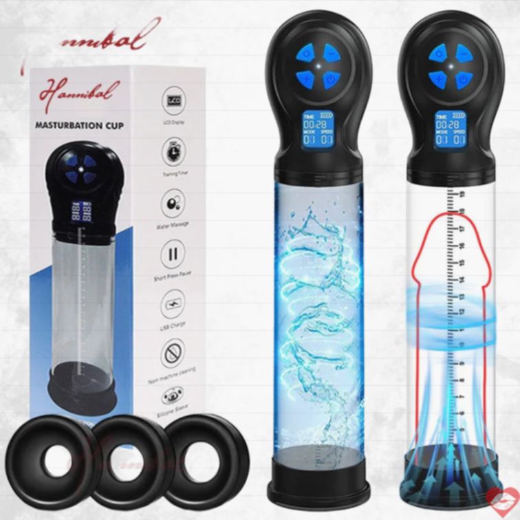 Hannibal Bơm Thuỷ Lực Nam Sạc Pin Mở Rộng Phong Độ 