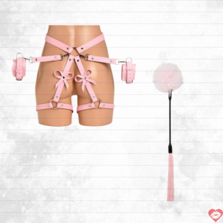 Bộ BDSM Hồng Dễ Thương Kích Thích Quyến 