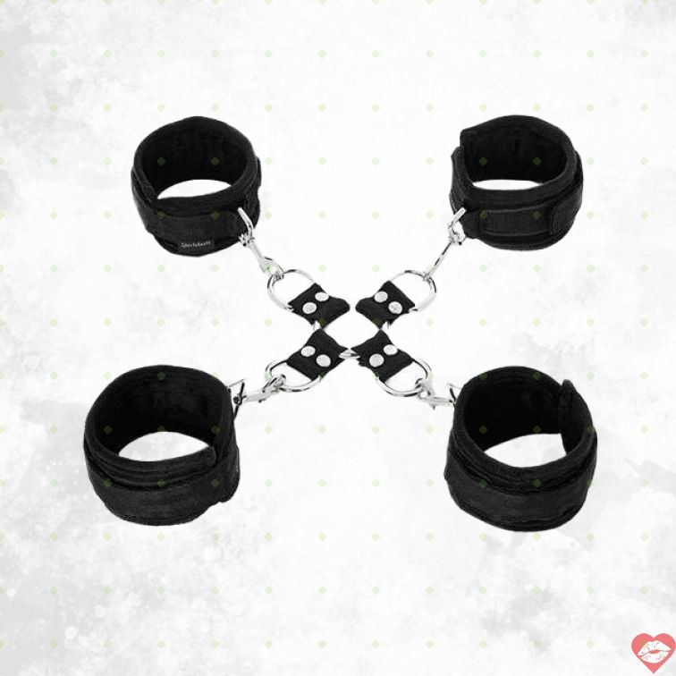 Sportsheets Hog Tie 5 Còng BDSM Chặt Chẽ Cuồng Nhiệt 