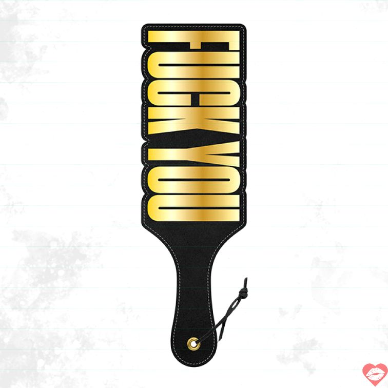 Ván Đánh Mông Wood Rocket Fuck You Đen Vàng Nổi Loạn 