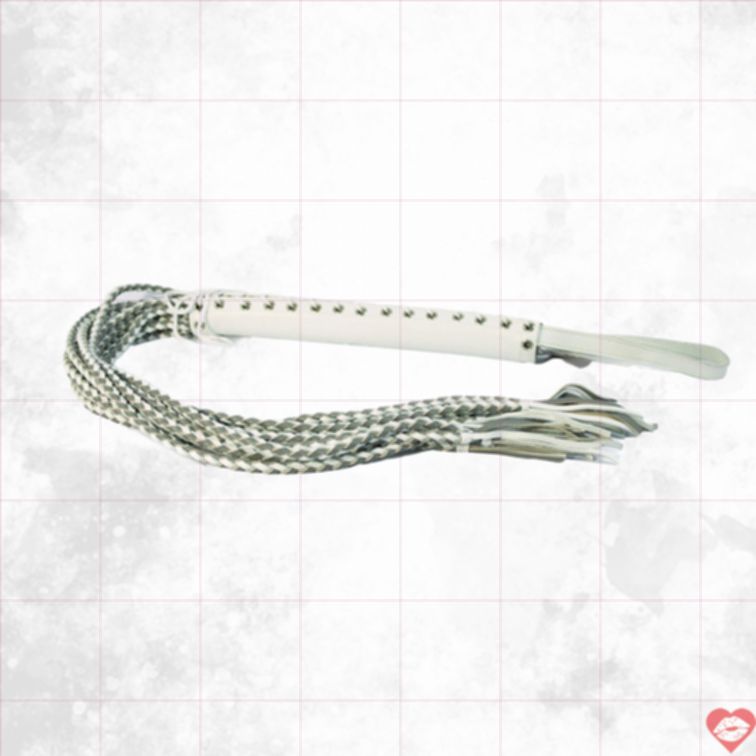 Flogger Corset Da Trắng Roi Sang Trọng 