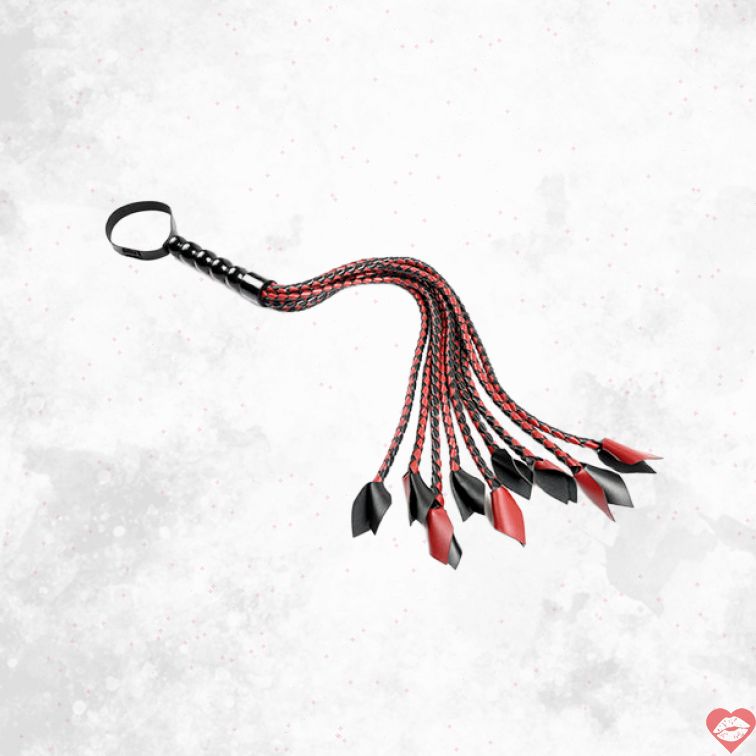 Saffron Braided Flogger Roi Bện Dày Kích Thích Cảm Giác 
