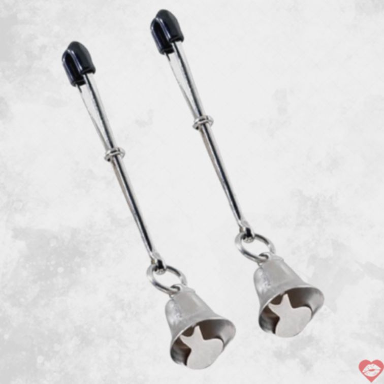 Kẹp Núm Vú Spartacus Chuông Kêu Điều Chỉnh Vui Nhộn Tease 