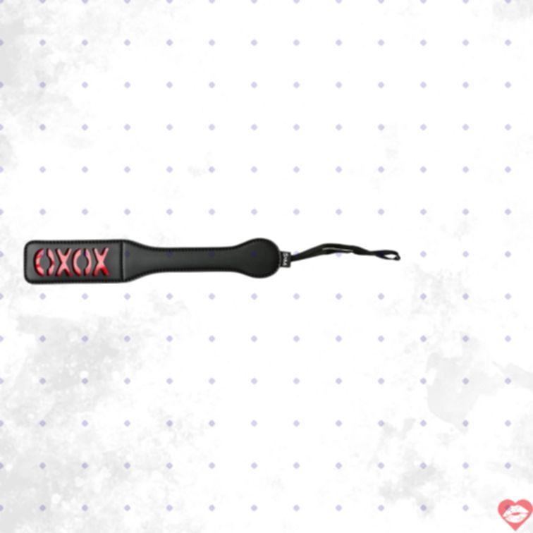 Paddle XOXO Sportsheets Đen Đánh Nóng Tinh Nghịch 