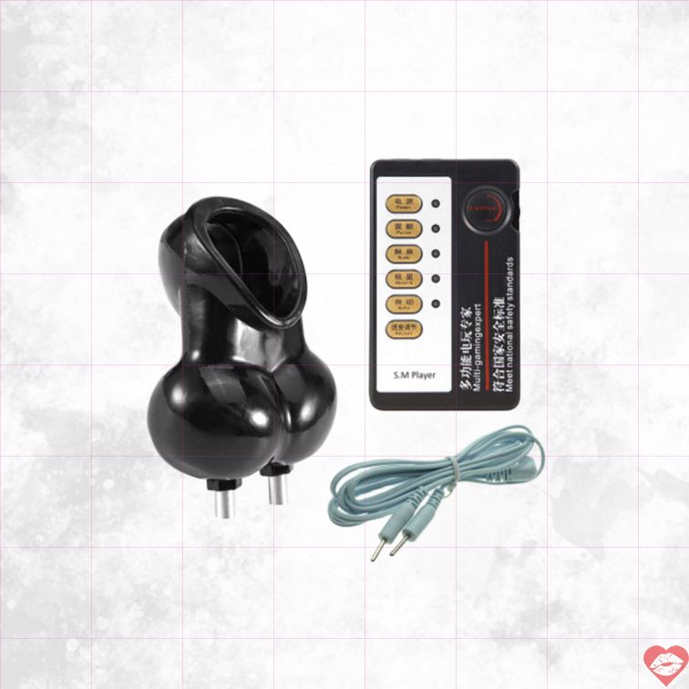 Shock Cage Lồng Bìu Nam BDSM Điện Giật 